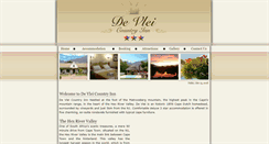 Desktop Screenshot of devleicountryinn.co.za